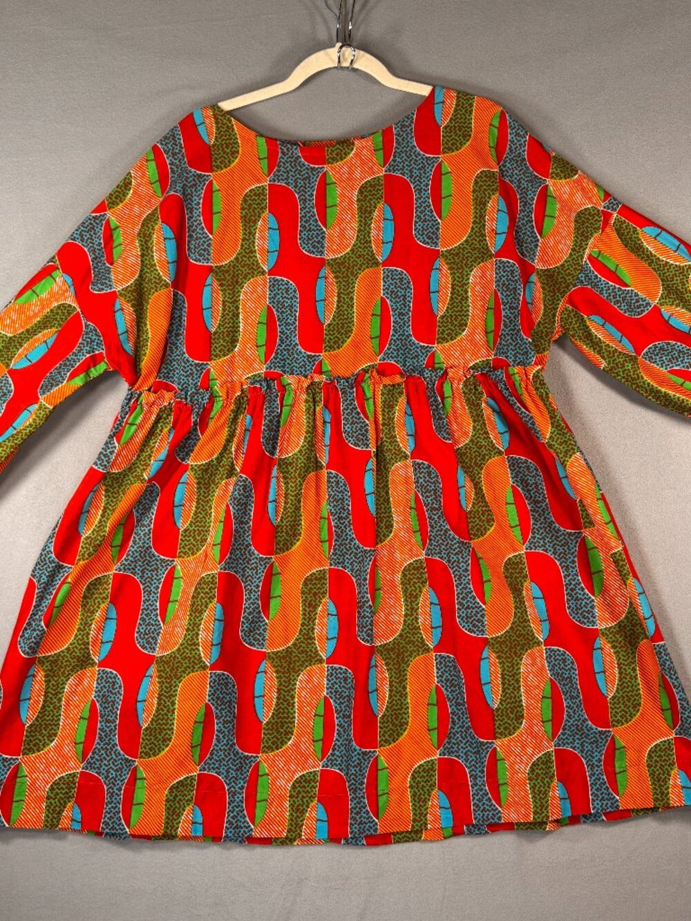 Yevu Ankara Print snow cone dress